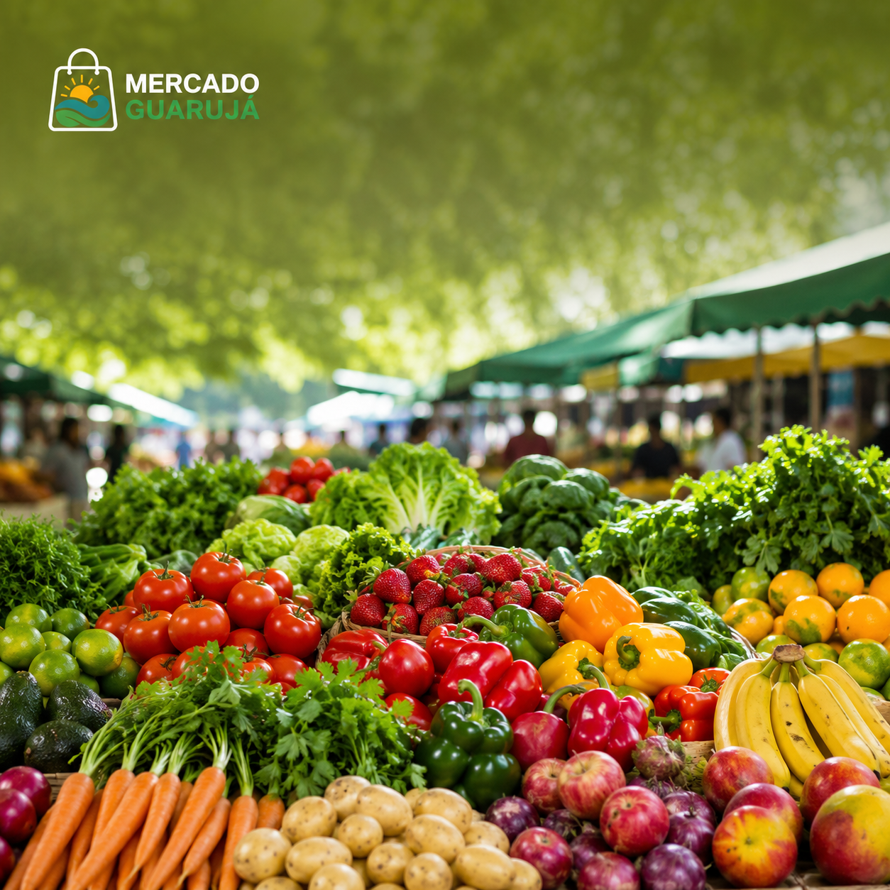 Feira de Guarujá — frutas e verduras frescas